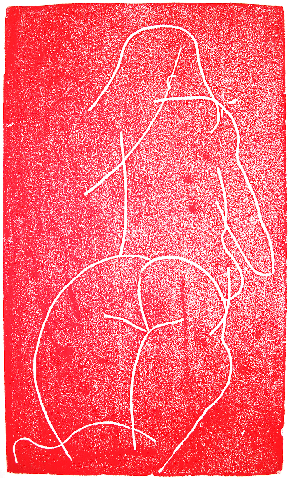 Liegender Akt II,  Styrenedruck, 26,5 cm x 41,4 cm