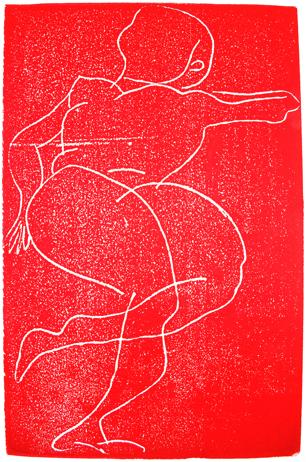 Liegender Akt III, Styrenedruck, 26,5 cm x 41,4 cm